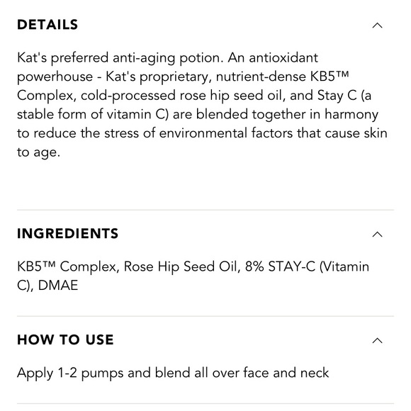 2/$110 Kat Burki Rose Hip Revitalizing Face Serum - Picture 5 of 6
